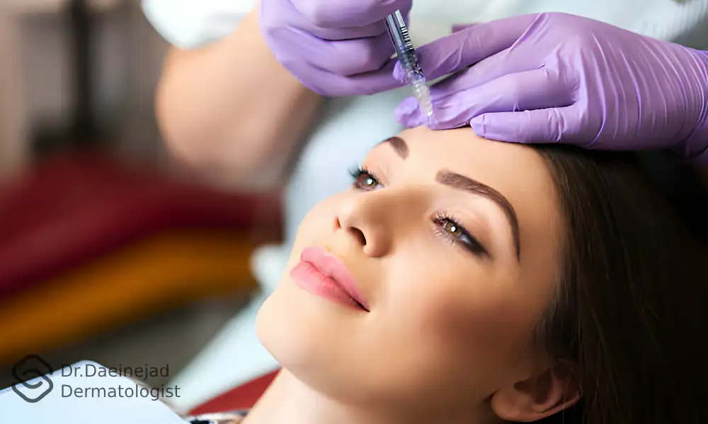 عوارض بوتاکس پیشانی