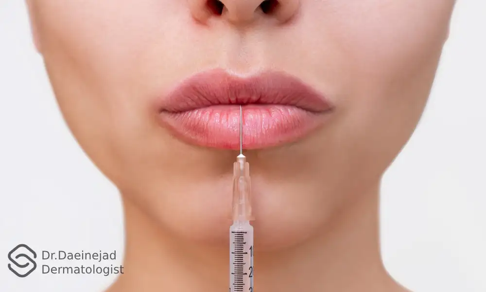 تزریق فیلر به لب پایینی | ماندگاری ژل لب