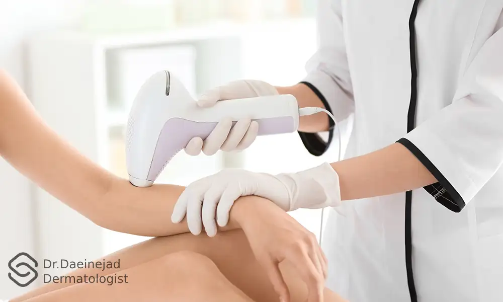 از بین بردن موهای زائد آرنج یک خانم | سفید شدن مو بعد از لیزر