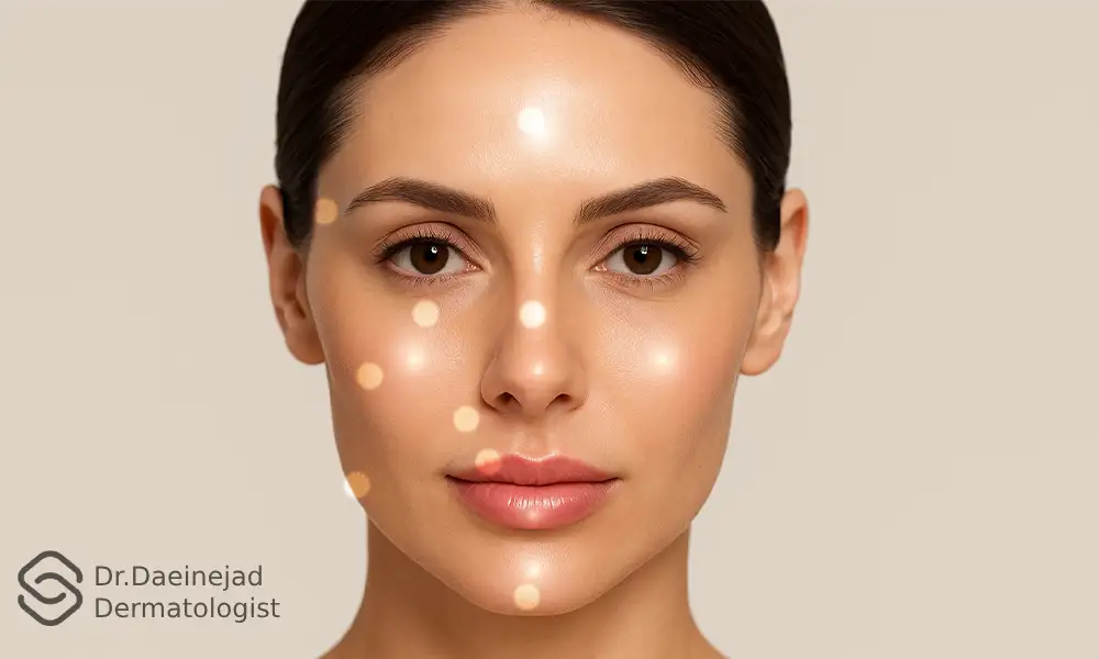 ماساژ بعد از تزریق ژل در نواحی مختلف تزریق