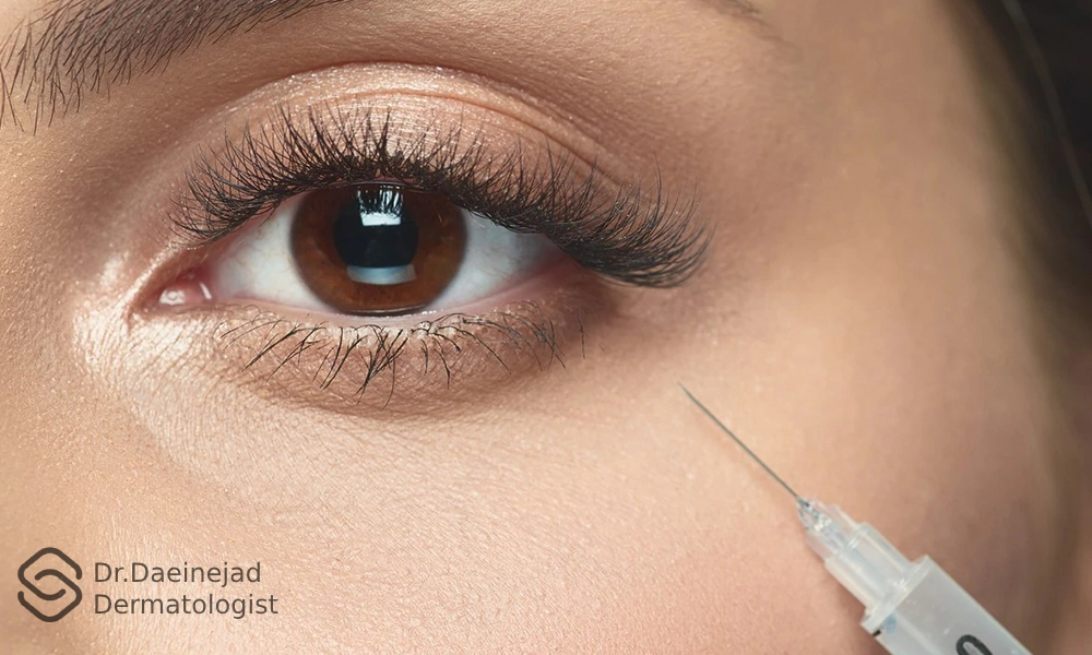 برطرف کردن سیاهی دور چشم با تزریق ژل